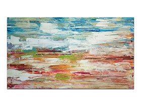 Moderne slike u galeriji MAG - apstraktna slika Ljetni opuštaj Akril na platnu 140x80 cm