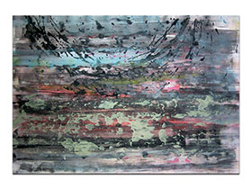 Moderne slike u galeriji MAG - apstraktna slika Nebeski vrtlog II akril na hameru 100x70 cm