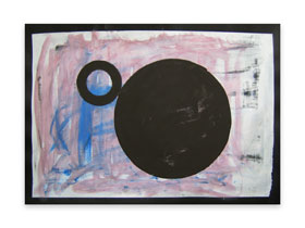 Galerija moderne umjetnosti - MAG galerija - Kružne formacije , apstraktna slika 70x50 cm