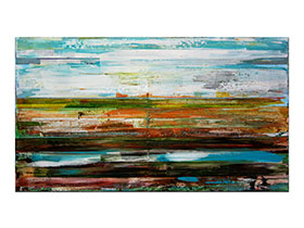 Moderne slike u galeriji MAG - apstraktna slika Nijanse jutra akril na napetom platnu 70x40 cm