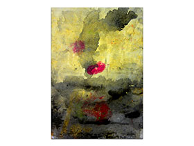 Moderne slike u galeriji MAG - apstraktna slika Mistični pejzaž akril na hameru 29,5x20,5 cm