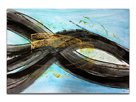 Moderne slike u galeriji MAG - apstraktna slika Morska duša akril na hameru 100x70 cm