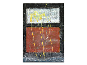 Moderne slike u galeriji MAG - apstraktna slika Kiša na prozoru akril na hameru 100x70 cm