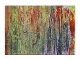 Dnevni boravak uređenje slikama iz galerije MAG - apstraktna slika Solaris 7 Akril na hameru 100x70 cm