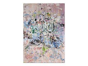 Moderne slike u galeriji MAG - apstraktna slika Kako na nebu akril na hameru 100x70 cm