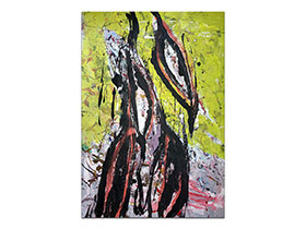 Moderne slike u galeriji MAG - apstraktna slika Nightwish akril na hameru 100x70 cm