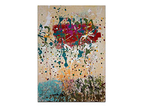 Moderne slike u galeriji MAG - apstraktna slika Ples u oblacima akril na hameru 100x70 cm