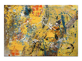 Moderne slike u galeriji MAG - apstraktna slika Sunčeve harmonije akril na hameru 100x70 cm