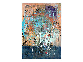 Moderne slike u galeriji MAG - apstraktna slika Ljetne radosti akril na hameru 100x70 cm