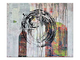 Moderne slike u galeriji MAG - apstraktna slika Ritam vječnosti Akril na platnu 110x90 cm