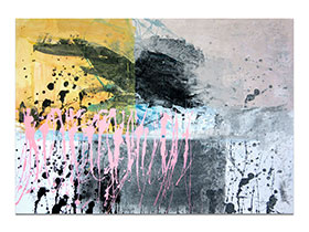 Umjetnička galerija MAG - apstraktna slika Wine Chateau akril na hameru 100x70 cm