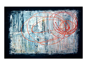 Moderne slike velikog formata u ponudi galerije MAG - apstraktna slika Eliptične vizije akril na platnu 150x100 cm