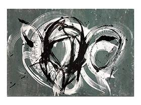 Moderne slike u galeriji MAG - apstraktna slika Afiniteti akril na hameru 100x70 cm