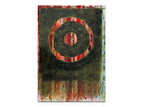 Moderne slike u galeriji MAG - apstraktna slika Krug topline akril na hameru 100x70 cm