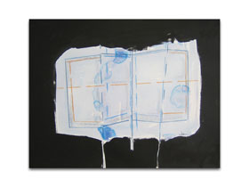 Slike za zid Vašeg stana ili poslovnog prostora - originalna apstraktna slika - Prozor u oblaku - MAG galerija