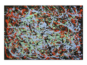 Dizajneri interijera kupuju slike iz ponude galerije MAG - apstraktna slika Olujne vizije Akril na hameru 100x70 cm