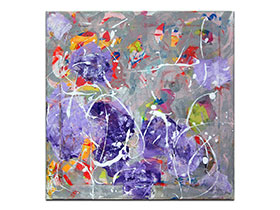 Moderne slike u galeriji MAG - apstraktna slika Vrtovi želja I Akril na napetom platnu 50x50 cm