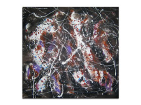 Dnevni boravak uredite apstraktnim slikama iz galerije MAG - Vilinski ples - apstraktna slika na platnu 80x75 cm