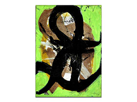 Dizajniranje interijera slikama iz ponude galerije MAG - apstraktna slika Ekspresija vizije akril na platnu 70x50 cm