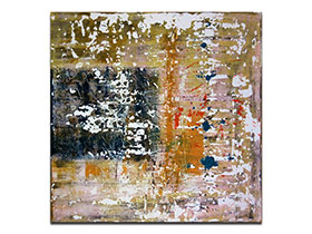 Opremanje poslovnih prostora slikama galerije MAG - apstraktna slika Fragmentum akril na napetom platnu 60x60 cm