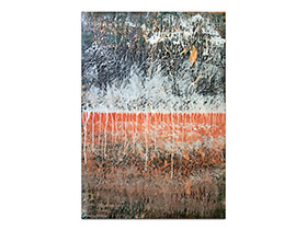 Moderne slike u galeriji MAG - apstraktna slika Neki novi svjetovi akril na hameru 100x70 cm