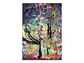 Moderne slike u galeriji MAG - apstraktna slika Noćne ptice akril na hameru 100x70 cm