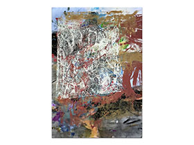 Moderne slike u galeriji MAG - apstraktna slika Slojevi vremena akril na hameru 100x70 cm