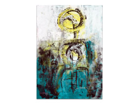 Moderna galerija apstraktnih slika MAG - apstraktna slika Aureul akril na hameru 100x70 cm