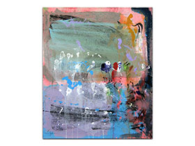 Moderne slike u galeriji MAG - apstraktna slika Nagovještaj Akril na napetom platnu 60x50 cm