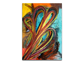 Moderne slike u galeriji MAG - apstraktna slika U potrazi za svjetlom akril na hameru 100x70 cm