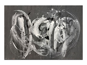 Moderne slike u galeriji MAG - apstraktna slika Afiniteti II akril na hameru 100x70 cm