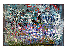 Moderne slike u galeriji MAG - apstraktna slika Livade snova II akril na hameru 100x70 cm