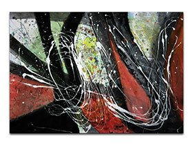 Moderne slike u galeriji MAG - apstraktna slika Tijekom sna akril na hameru 100x70 cm