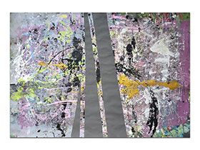 Moderne slike u galeriji MAG - apstraktna slika Dilatacije akril na hameru 100x70 cm