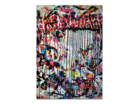 Moderne slike u galeriji MAG - apstraktna slika Nevidljivo lice Akril na platnu 100x70 cm