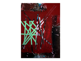 Galerija umjetničkih slika MAG - apstraktna slika Geometrija snova akril na hameru 70x50 cm