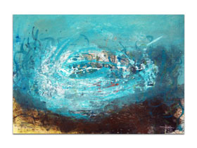 Moderna galerija apstraktnih slika MAG - apstraktna slika Apropo dubine akril na hameru 100x70 cm