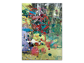 Moderne slike u galeriji MAG - apstraktna slika Podmorje mašte III akril na hameru 42x29 cm