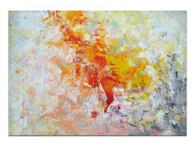 Galerija moderne umjetnosti MAG - apstraktna slika Dotaknuo sam toplinu Akril na hameru 100x70 cm