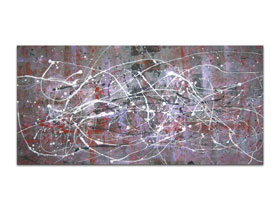 Moderan dizajn interijera slikama iz galerije MAG - Snene misli - apstraktna slika na platnu 120x55 cm