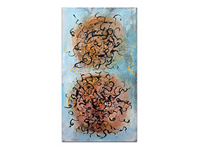 Moderne slike u galeriji MAG - apstraktna slika Isijavanje Akril na napetom platnu 90x50 cm