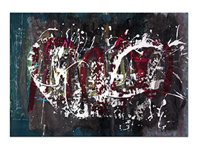 Moderne slike u galeriji MAG - apstraktna slika Unutarnji glas akril na hameru 100x70 cm