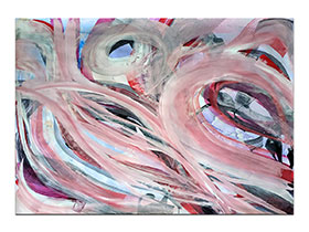 Moderne slike u galeriji MAG - apstraktna slika Nježni dodiri IV akril na hameru 100x70 cm