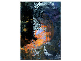 Moderne slike u galeriji MAG - apstraktna slika Pejzaži budućnosti III akril na hameru 100x70 cm