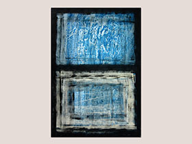 Moderne slike u galeriji MAG - apstraktna slika Kiša na prozoru akril na hameru 100x70 cm