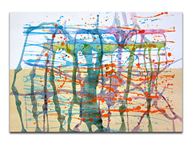 Moderne slike u galeriji MAG - apstraktna slika Aroma osjećaja akril na hameru 100x70 cm