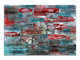 Moderne slike u galeriji MAG - apstraktna slika Dodiri boja II akril na hameru 100x70 cm