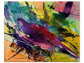 Moderne slike u galeriji MAG - apstraktna slika Dotaknuti dugu Akril na napetom 3D platnu 100x80 cm