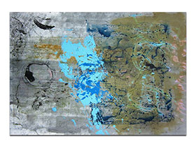 Moderne slike u galeriji MAG - apstraktna slika Nekoć davno akril na hameru 100x70 cm