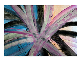 Moderne slike u galeriji MAG - apstraktna slika Nježni pokreti akril na hameru 100x70 cm